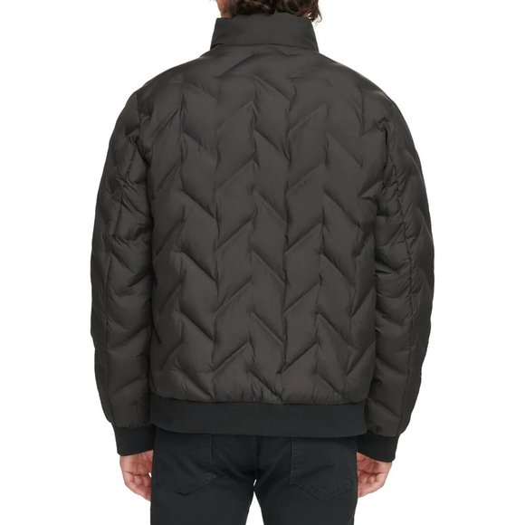 DKNY Men’s Diamond Quilted Puffer Jacket, Black, XXL - Picture 6 of 7